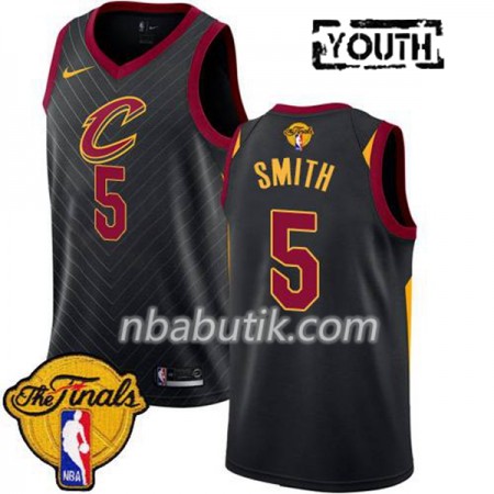 NBA Børn Trøje Cleveland Cavaliers J.R. Smith 5 2018 NBA Finals Nike Sort Swingman